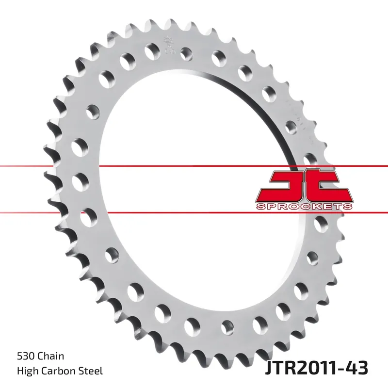 JT SPROCKETS - REAR STEEL 43T, 530 - Sprockets - Compatibel met Triumph Lage Prijs
