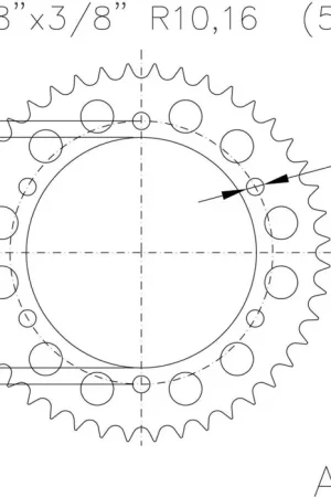 ESJOT - REAR ALU 47T, 530 - Sprockets - Compatibel met Triumph Premium