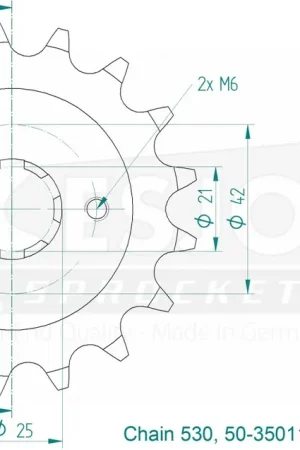 ESJOT - FRONT 17T, 530 - Sprockets - Compatibel met Honda modellen Beste Prijs