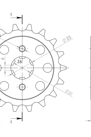 SUPERSPROX - FRONT 17T - Sprockets - 17 Tand Koop Online