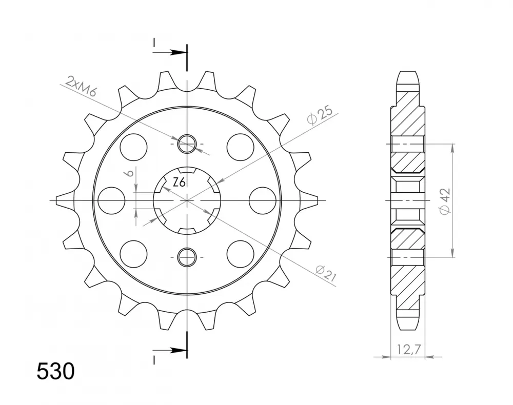 Handgemaakt SUPERSPROX - FRONT 18T - Sprockets - 18T voor Honda