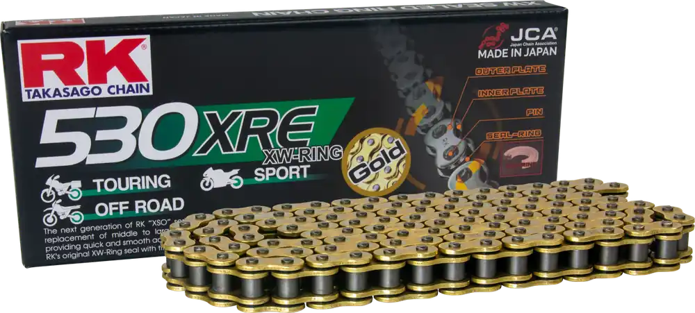 Beperkte Voorraad RK - GB530XRE - Chains - GOLD, SUPER REINFORCED