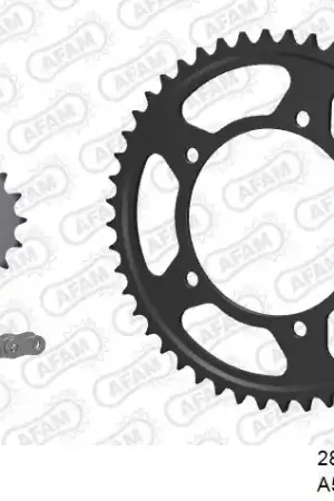 AFAM - 525XMR3 118 MRS (RIVET) & SPROCKETS - Chain Kits - STEEL Superprijs