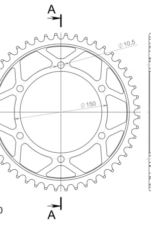SUPERSPROX - REAR STEEL 48T, BLACK, 530 - Sprockets - Geschikt voor Yamaha Nieuw Model