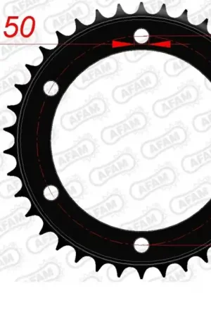 AFAM - REAR STEEL 38T, 530 - Sprockets - Geschikt voor diverse Yamaha modellen Handgemaakt
