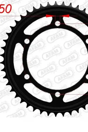 AFAM - REAR STEEL 43T, 530 - Sprockets - Hoogwaardige kwaliteit Exclusief