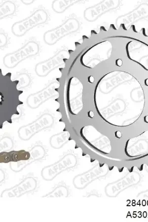 Weekendaanbieding AFAM - 530XSR2 110 MRS - Chain Kits - RIVET GOLD & SPROCKETS
