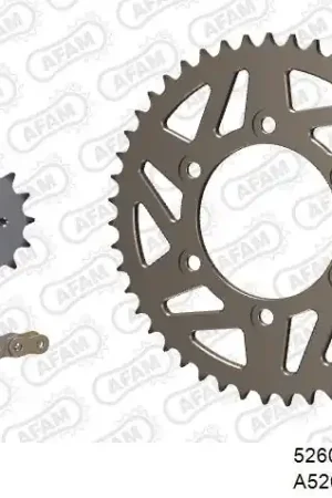 Origineel AFAM - 520XMR3 102 MRS (RIVET) & SPROCKETS - Chain Kits - ALU