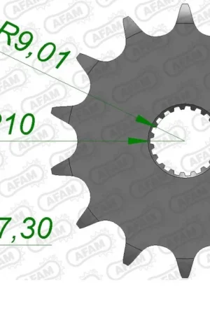 Trendy AFAM - FRONT 14T, 520 - Sprockets - Compatibel met Honda CR 125 R