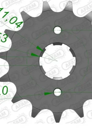 AFAM - FRONT 15T, 530 - Sprockets - Compatibel met Honda Garantie Inbegrepen