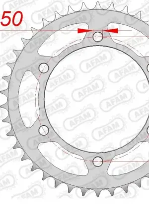 AFAM - REAR STEEL 42T, 520 - Sprockets - Geschikt voor diverse Kawasaki modellen Tijdelijk Beschikbaar