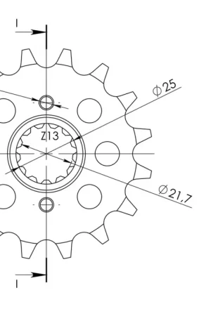 Bestseller SUPERSPROX - FRONT 16T, 520 - Sprockets - Compatibel met Kawasaki en Suzuki