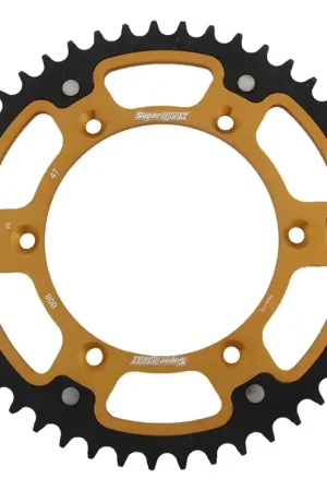 Premium SUPERSPROX - REAR STEALTH 47T - Sprockets - GOLD 520