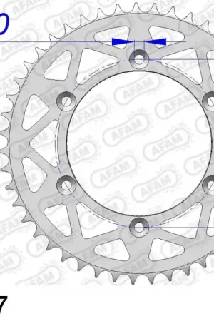 Bulkbestelling AFAM - REAR ALU 47T, 520 - Sprockets - Geschikt voor Suzuki