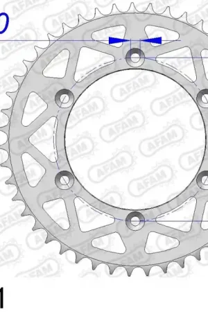 Trendy AFAM - REAR ALU 51T - Sprockets - 520