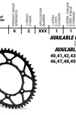 MOTO MASTER - REAR STEEL ULTRALIGHT 50T - Sprockets - 520 Nieuw