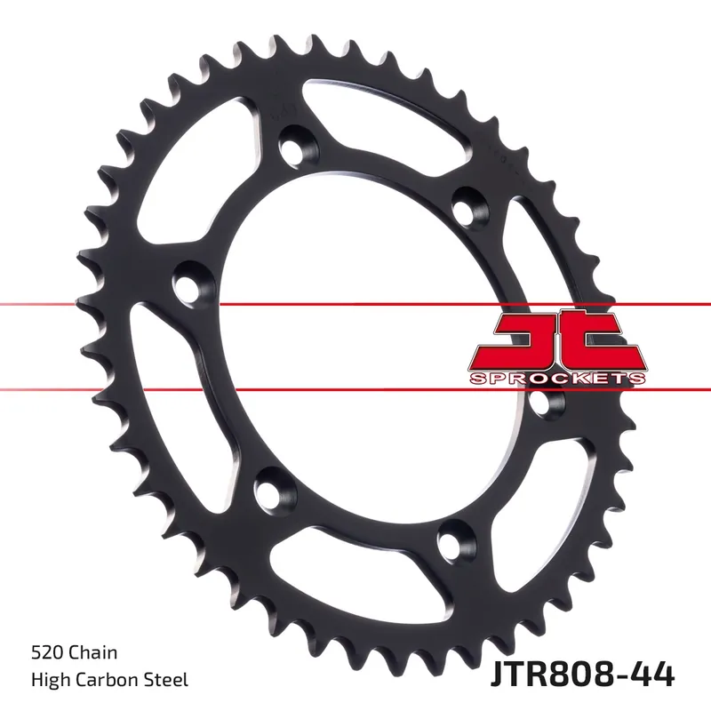 Authentiek JT Sprockets - REAR STEEL 44T, 520 - Sprockets - Duurzaam en Compatibel