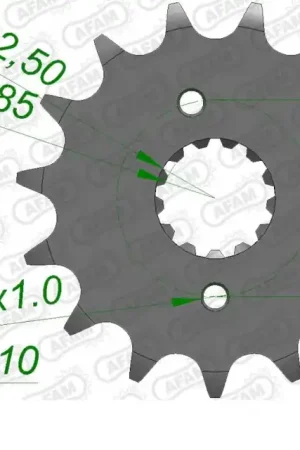 AFAM - FRONT 16T, 520 - Sprockets - Geschikt voor diverse modellen Finale Uitverkoop