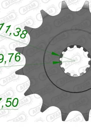 Hete Deal AFAM - FRONT 14T, 520 - Sprockets - Geschikt voor diverse Suzuki-modellen