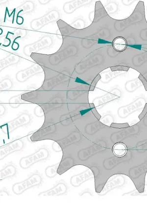 Origineel AFAM - FRONT 15T, 520 - Sprockets - Geschikt voor Kawasaki en Yamaha