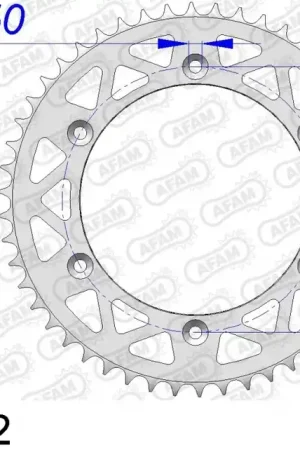 Laatste Versie AFAM - REAR ALU 52T - Sprockets - 520