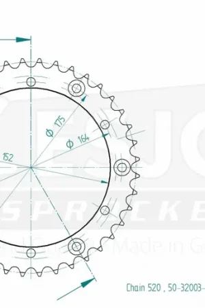 Superprijs ESJOT - REAR STEEL 40T, 520 - Sprockets - Kwaliteit en Compatibiliteit