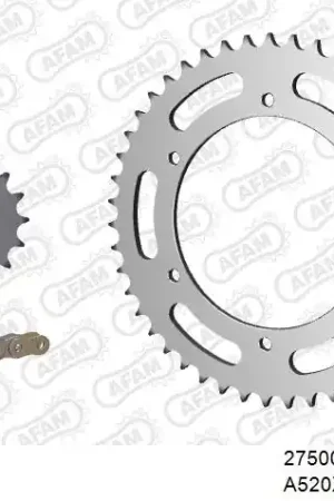 Shop Nu AFAM - 520XRR3 114 ARS (CLIP) GOLD & SPROCKETS - STEEL