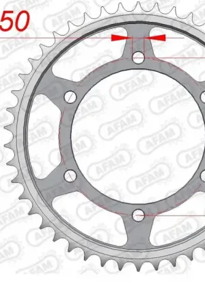 Populair AFAM - REAR STEEL 44T, 530 - Sprockets - Compatibel met verschillende modellen