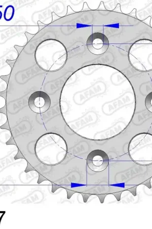 AFAM - REAR ALU 37T, 420 - Sprockets - Aluminium 37T Plaats Bestelling