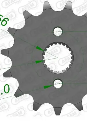 Speciale Aanbieding AFAM - FRONT 15T, 420 - Sprockets - Compatibel met diverse modellen
