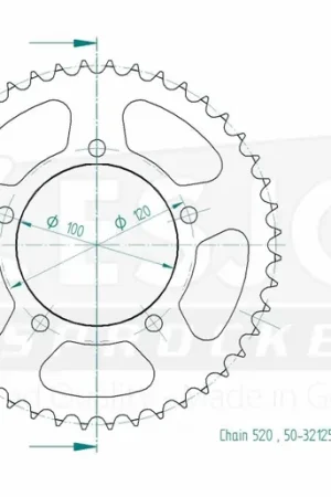 Gereduceerde Prijs ESJOT - REAR STEEL 44T, 520 - Sprockets - Compatibiliteit met Aprilia