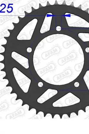 AFAM - REAR ALU 43T, 520 - Sprockets - Lichtgewicht en duurzaam Seizoensaanbieding