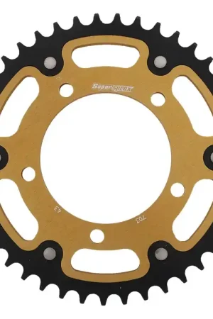 SUPERSPROX - REAR STEALTH 43T, GOLD, 520 - Sprockets - Hoogwaardige prestaties Finale Uitverkoop