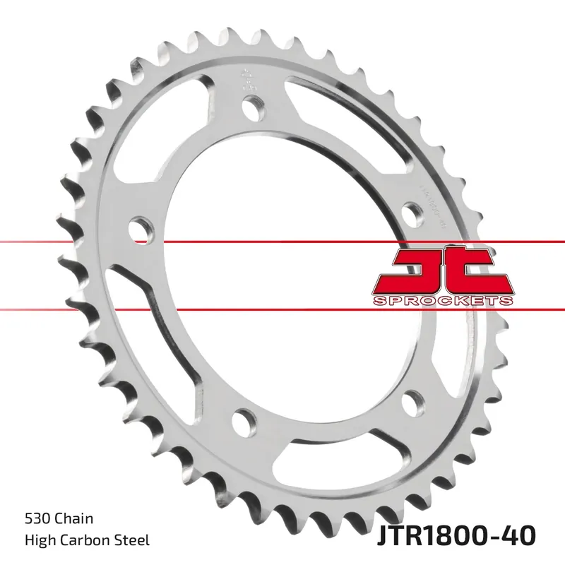 Garantie Inbegrepen JT SPROCKETS - REAR STEEL 40T, 530 - Sprockets - Hoogwaardige kwaliteit