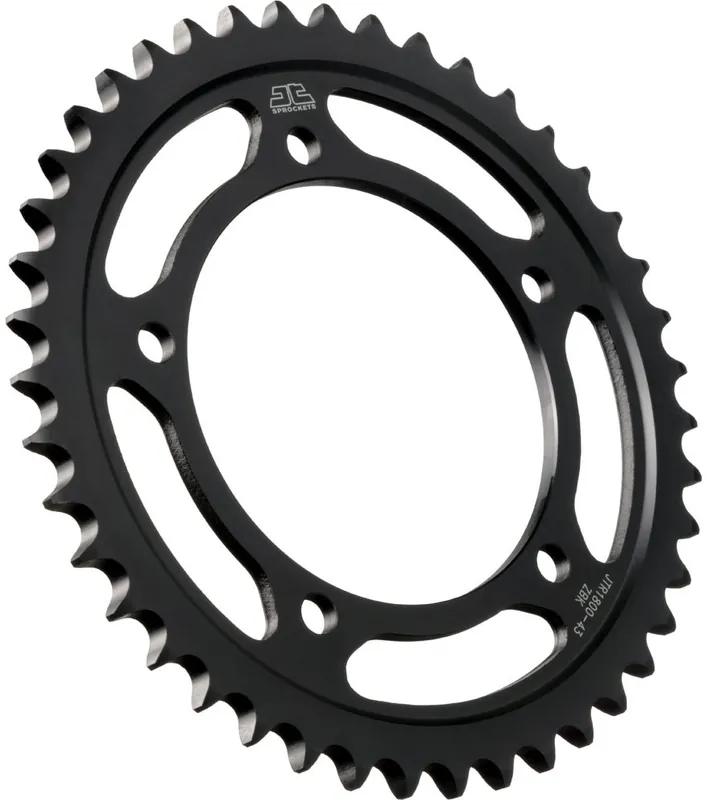 In De Mode JT SPROCKETS - REAR STEEL 43T BL - Sprockets - BLACK ZINC FINISH