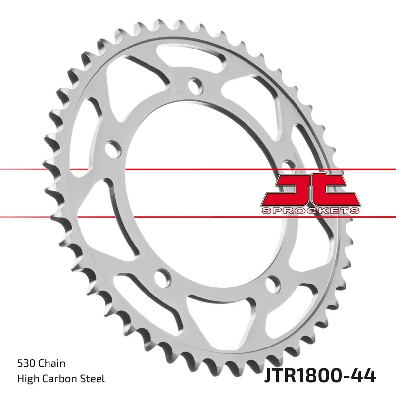 Direct Verzonden JT SPROCKETS - REAR STEEL 44T, 530 - Sprockets - Compatibel met Suzuki en Triumph