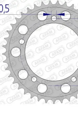 Garantie Inbegrepen AFAM - REAR ALU 43T, 530 - Sprockets - Lichtgewicht aluminium