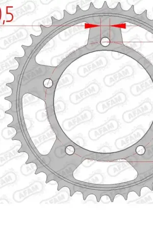 Exclusieve Aanbieding AFAM - REAR STEEL 44T, 530 - Sprockets - Kwaliteitsstaal