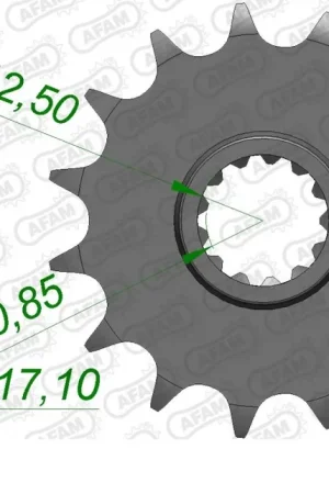AFAM - FRONT 14T, 525 - Sprockets - Geschikt voor Honda Dagaanbieding
