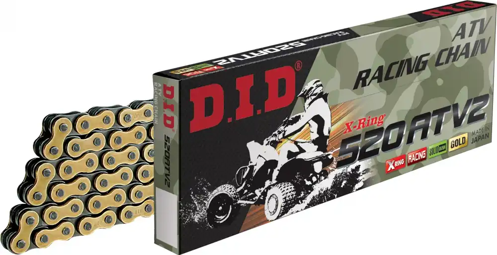 Shop Nu DID - 520ATV2 G&B - Chains - 100 FJ CLIP