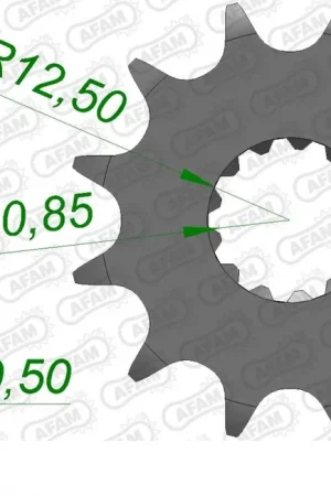 Authentiek AFAM - FRONT 12T, 520 - Sprockets - Geschikt voor Kawasaki