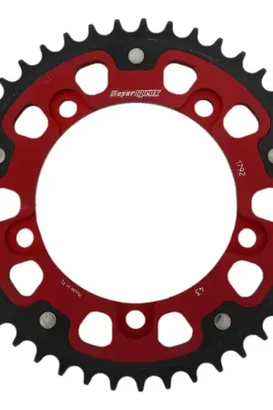 Hete Deal SUPERSPROX - REAR STEALTH 43T, RED, 525 - Sprockets - Compatibel met Suzuki en Triumph