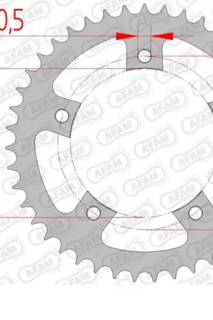 Favoriet AFAM - REAR STEEL 42T, 525 - Sprockets - Kwaliteit en Compatibiliteit