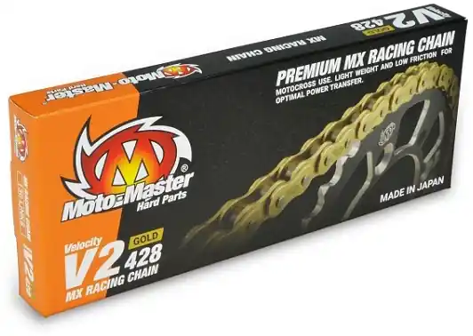 MOTO MASTER - 428 V2 GOLD 130 - Chains - WITH CLIP Bestel Nu