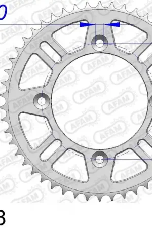 AFAM - REAR ALU 48T - Sprockets - 428 Gecertificeerd