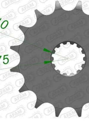 Luxe AFAM - FRONT 13T, 428 - Sprockets - 13T, 428