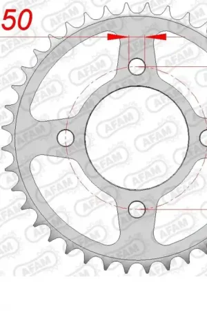 Dagaanbieding AFAM - REAR STEEL 40T, 530 - Sprockets - Compatibiliteit met Honda