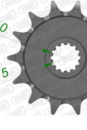 Koop Vandaag AFAM - FRONT 12T, 520, SELF CLEANING - Sprockets - Zelfreinigend