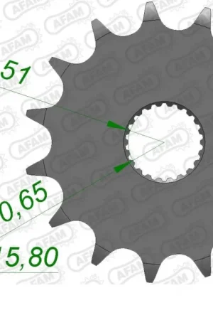 Beperkte Voorraad AFAM - FRONT 15T, 520 - Sprockets - Geschikt voor Yamaha