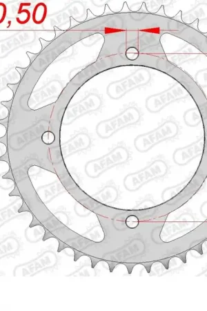 AFAM - REAR STEEL 47T, 520 - Sprockets - Compatibel met Yamaha Korting